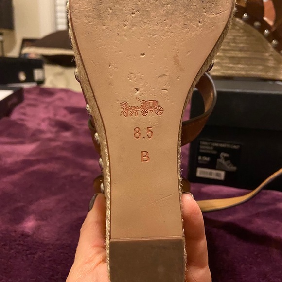 Worn once Coach platform sandals size 8.5. - Picture 3 of 3